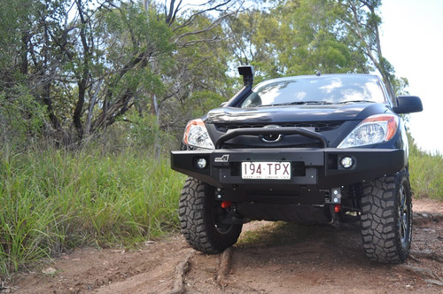 BT50 crawler bull bar in all black with optional top hoop BT50 crawler bull bar in all black with optional top hoop