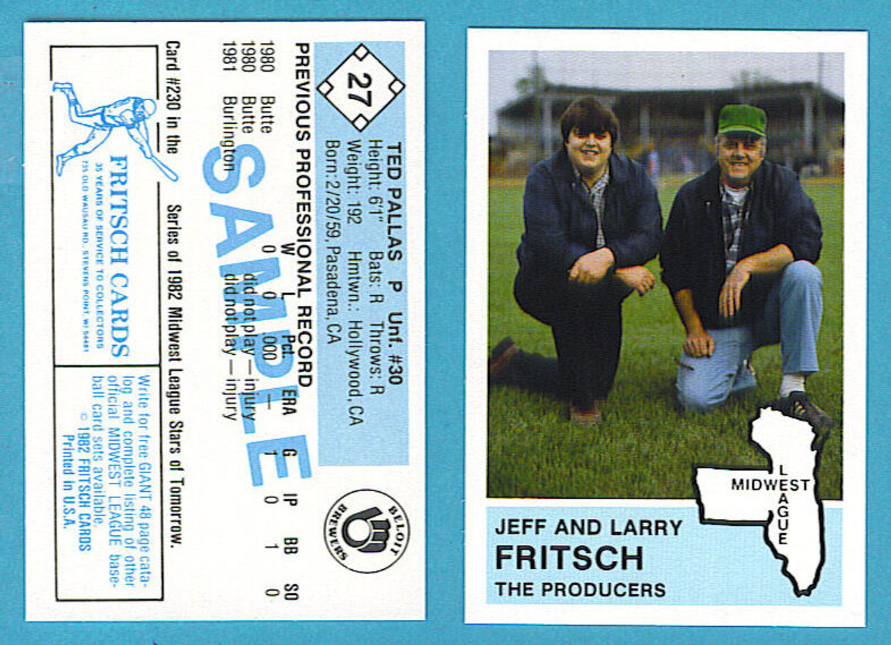 1982 Fritsch Midwest League Springfield Cardinals Team Set - Larry