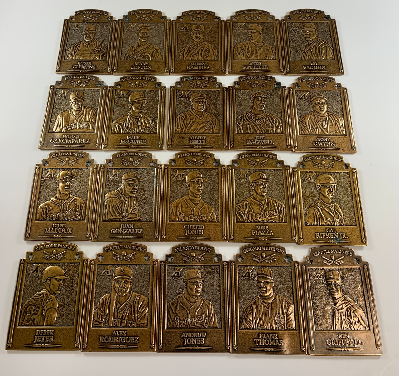 1997 Pinnacle X-Press Metalworks Bronze Set - Larry Fritsch Cards