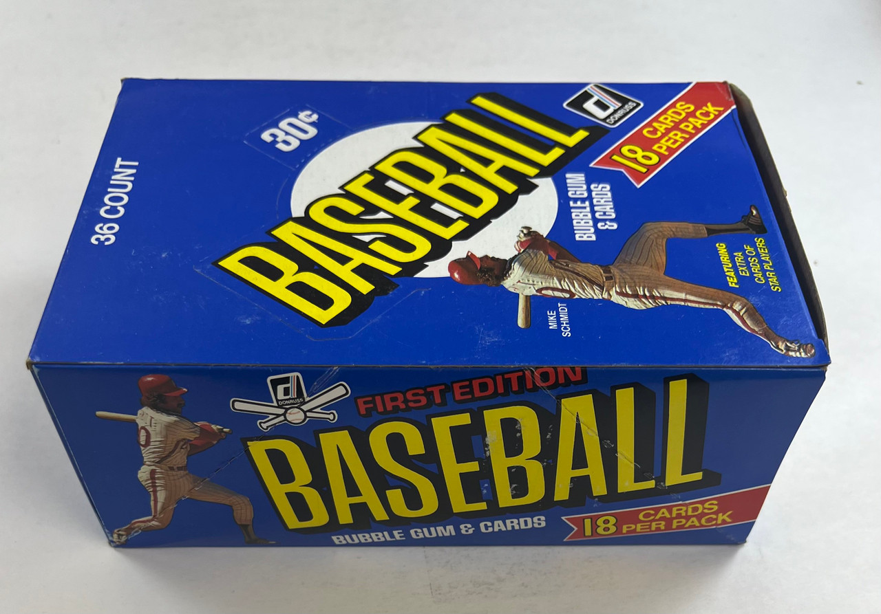 first edition baseball cards 1981 Donruss Baseball First Edition Box