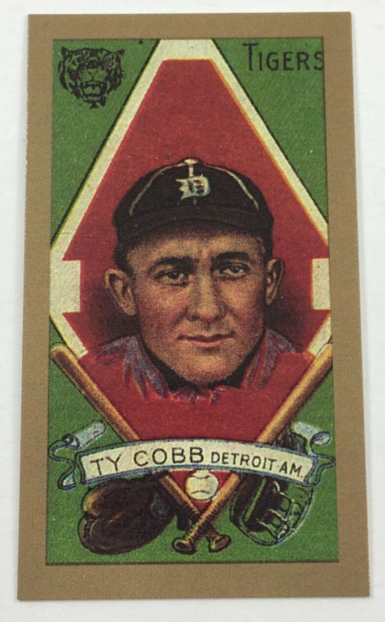 1911 Ty Cobb Gold Border Baseball Card Art Print