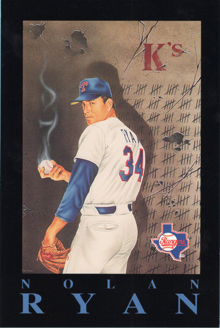 1992 Barry Colla Postcard Single - Nolan Ryan