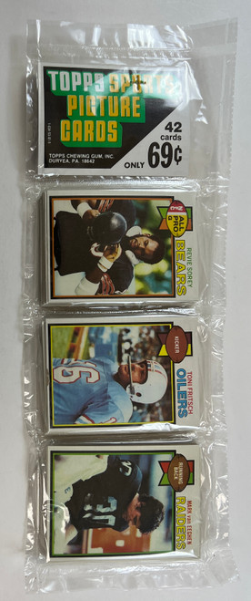 1979 Topps Football Rack Pack Includes Ken Stabler