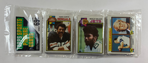 1979 Topps Football Rack Pack Includes Staubach Bradshaw