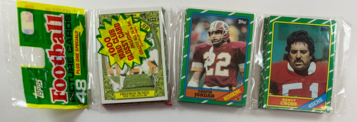 1986 Topps Football Rack Pack Includes Steve Young 01