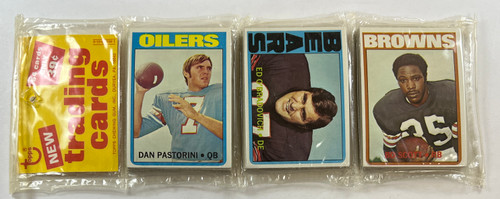 1972 Topps Football Rack Pack Includes Bo Scott
