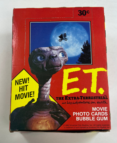1982 E.T. The Extra Terrestrial Movie Cards Box