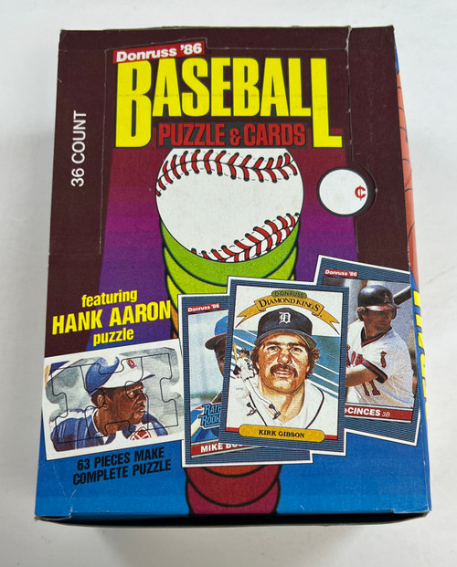 1986 Donruss Wax Baseball Box