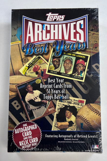 2002 Topps Archives Best Years Hobby Box