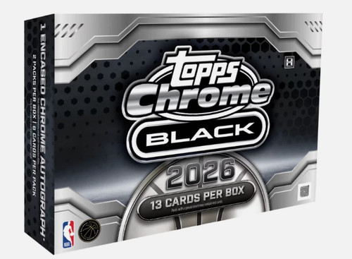 2025-2026 Topps Chrome Black Basketball Hobby Box