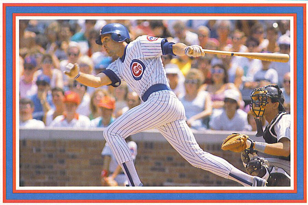 1992 Barry Colla Postcard Single - Ryne Sandberg (Swinging)