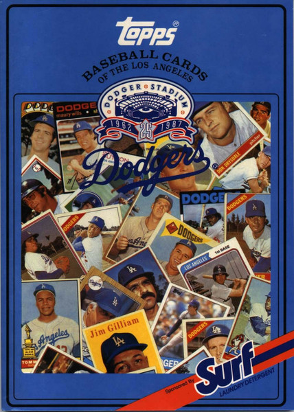 1987 Topps Surf Book Los Angeles Dodgers