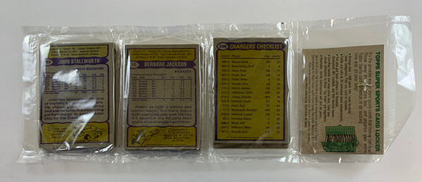 1979 Topps Football Rack Pack Includes John Stallworth