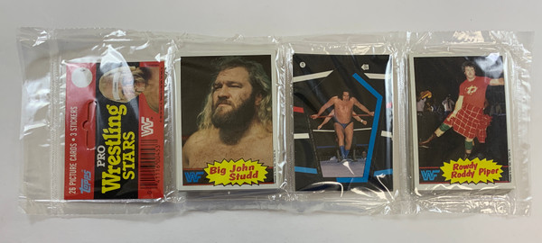 1985 Topps Pro Wrestling Stars Rack Pack Includes Rowdy Roddy Piper