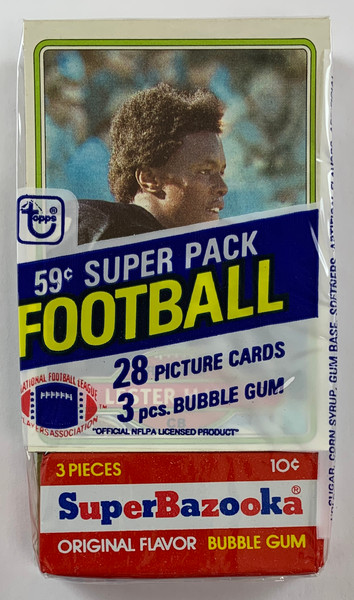 1980 Topps Super Cello Football Pack Includes Lester Hayes Rookie
