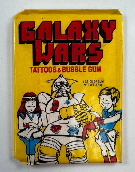 1974 Donruss Galaxy Wars Tattoos Yellow Pack