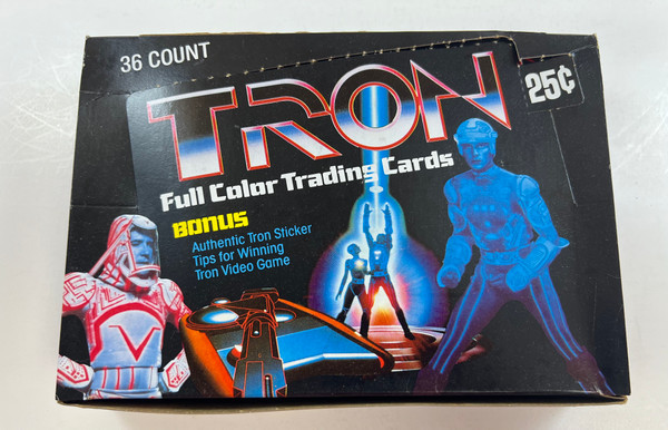 1982 Tron Trading Cards Box