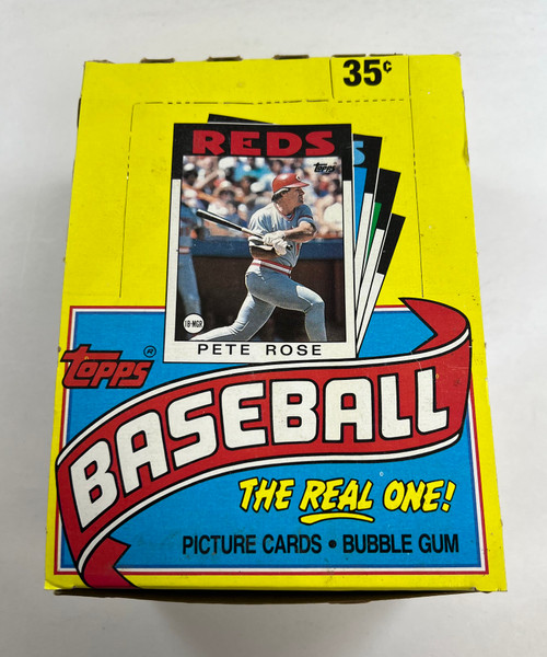 1986 Topps Wax Baseball Box
