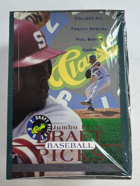 1992 Classic Draft Picks Baseball Jumbo Packs Box
