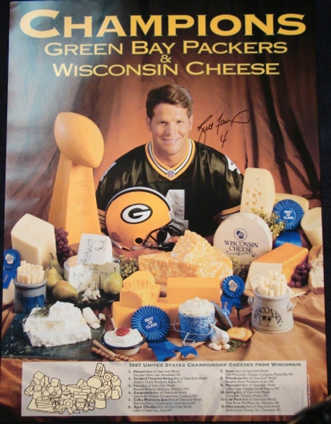 Brett Favre Wisconsin Cheese Poster