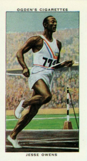 did jesse owens smoke cigarettes 1936 Ogden's Cigarettes Jesse Owens Reprint