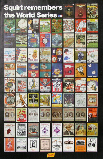 【SQUIRT スクワート】アメリカヴィンテージ本物　トレー 1979 Squirt Remembers The World Series Poster - Larry Fritsch