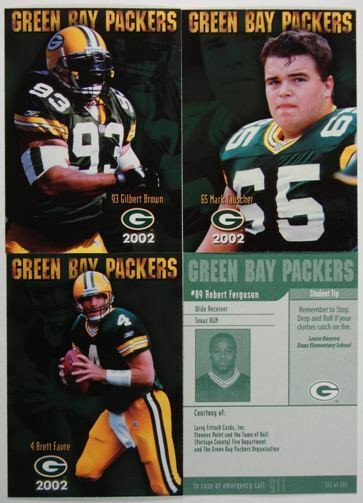 2002 Green Bay Packers Police Set - Larry Fritsch Cards LLC - Your