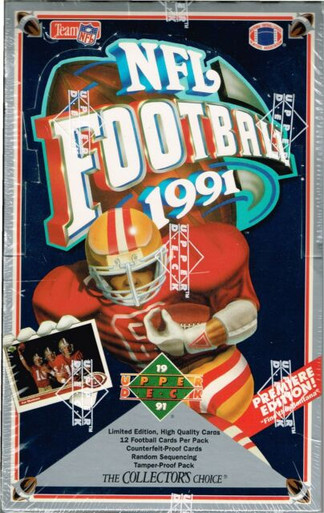 1991 Upper Deck Football Unopened Foil Box - Larry Fritsch Cards