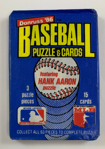 1986 Donruss Baseball Rack Pack 