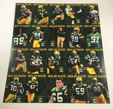 2002 Green Bay Packers Police Uncut Sheet - Larry Fritsch Cards