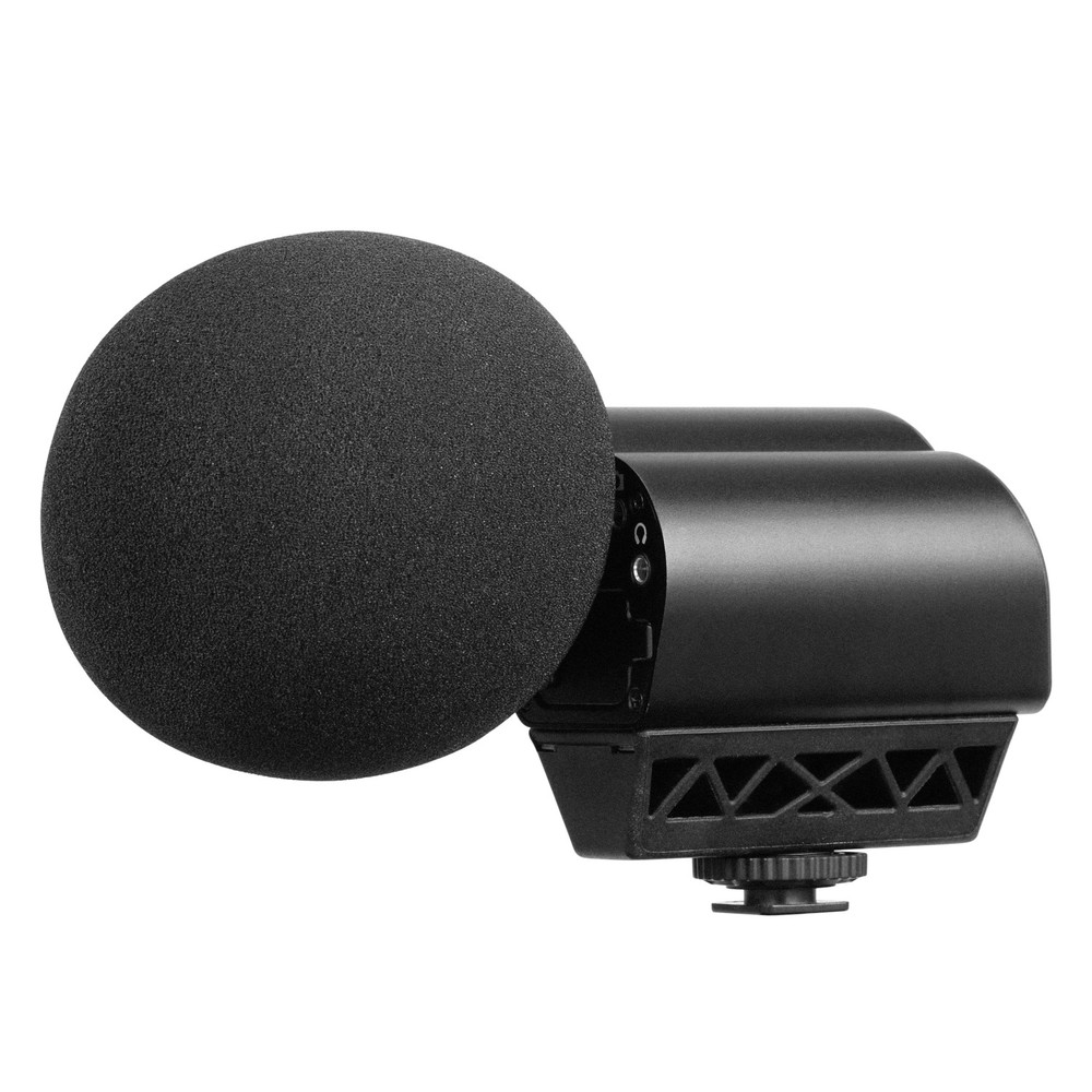 Saramonic Vmic Stereo mkII On-Camera Stereo Mic w/ 3.5mm Out, Level Control, Low-Cut, High Boost & Headphone