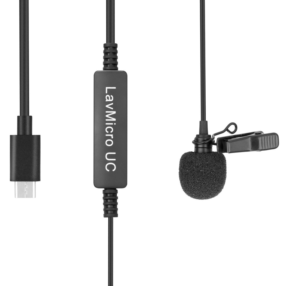 Saramonic LavMicro UC Omnidirectional Lavalier Mic with USB-C for Mobile Devices and Computers (6.25' Cable)