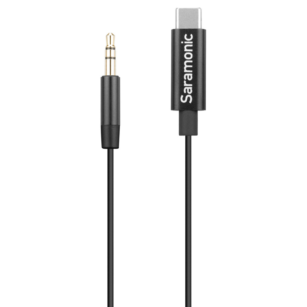 Saramonic SR-C2001 3.5mm TRS Male to USB-C Stereo or Mono Microphone & Audio Input Adapter for USB-C Devices (Open Box)