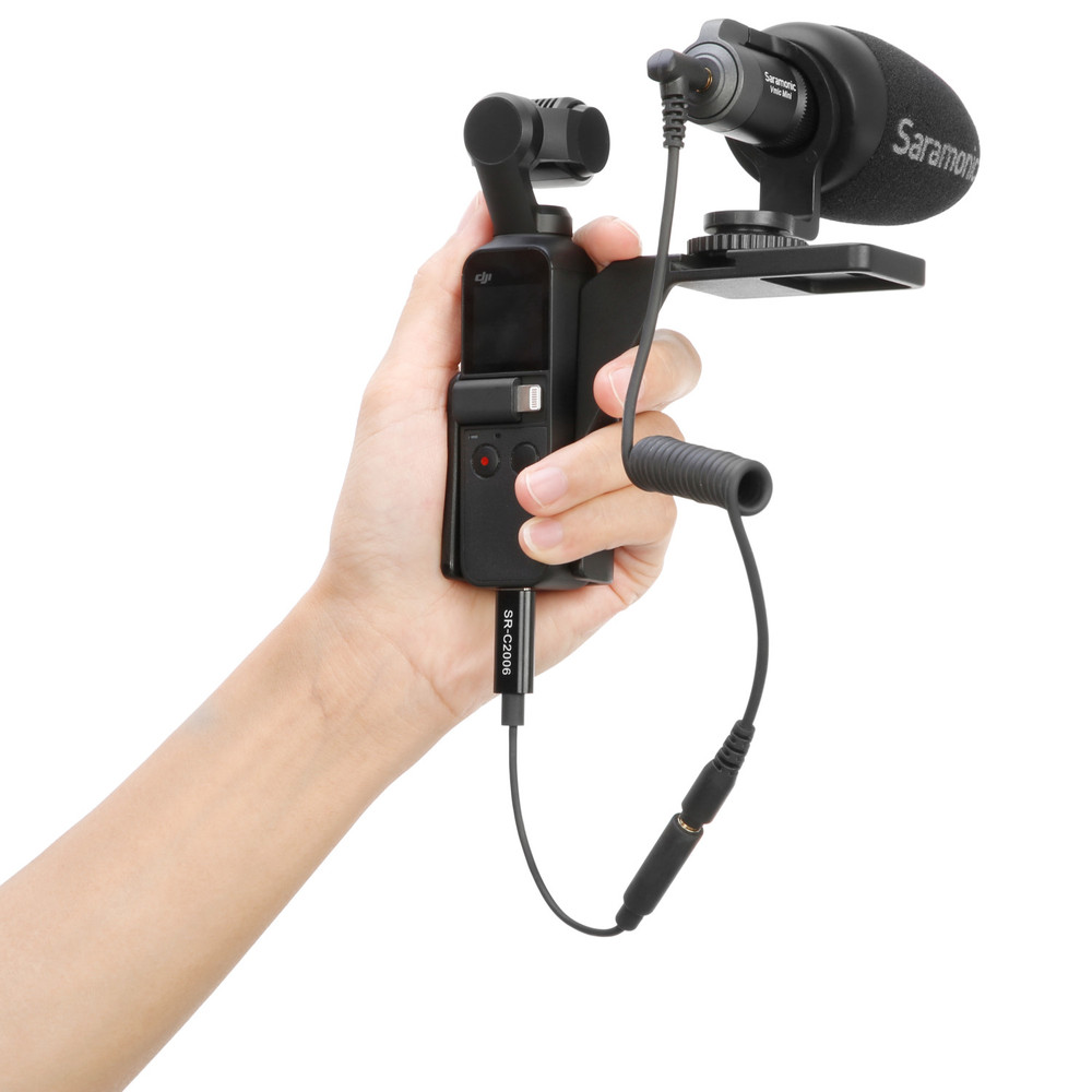 Saramonic SR-C2006 Female 3.5mm TRS Microphone & Audio Adapter for DJI Osmo Pocket & DJI Pocket 2 Cameras (Open Box)