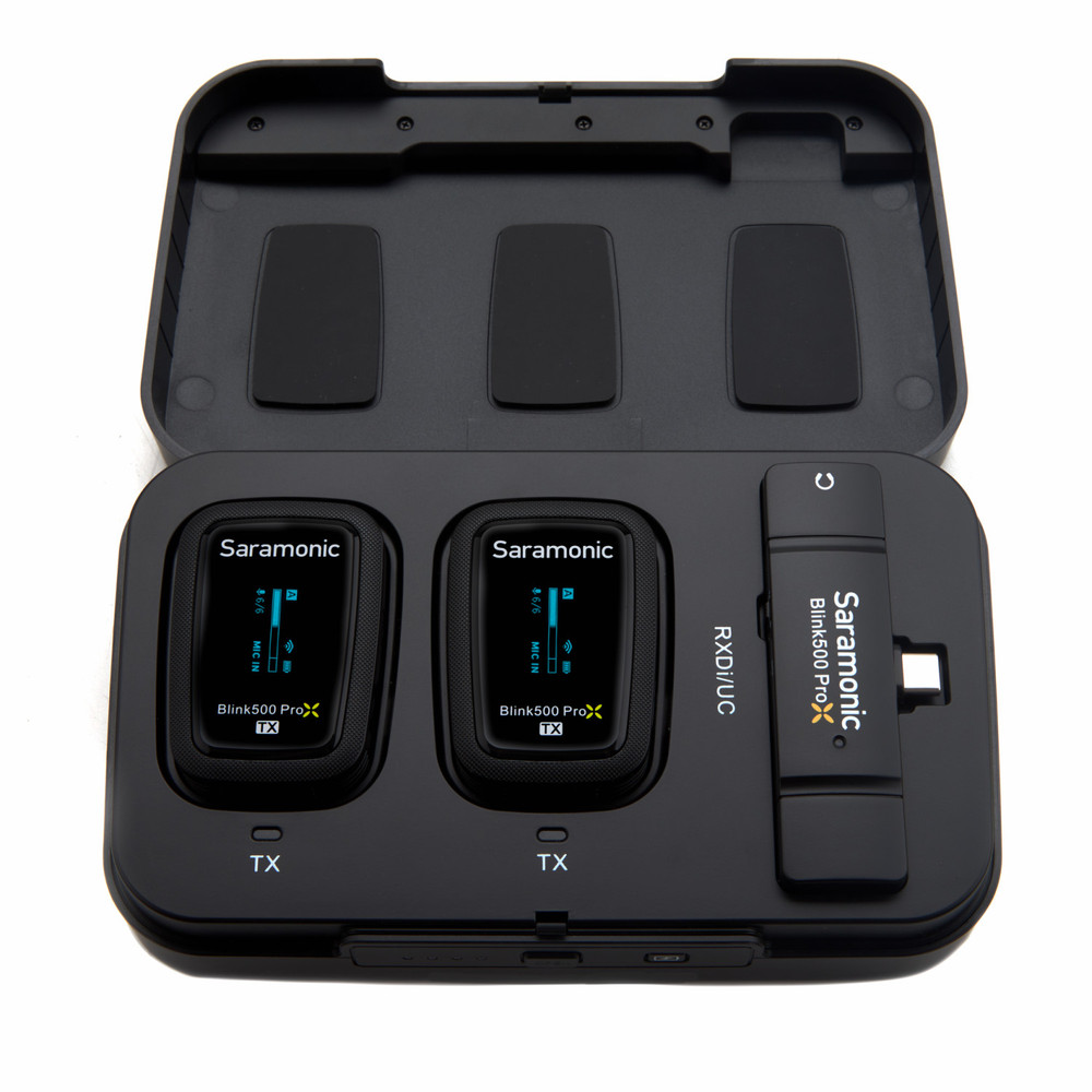Saramonic Blink 500 ProX B6 2-Person Wireless Mic System w/ Lavaliers & USB-C Receiver for Mobile & Computers (Open Box)