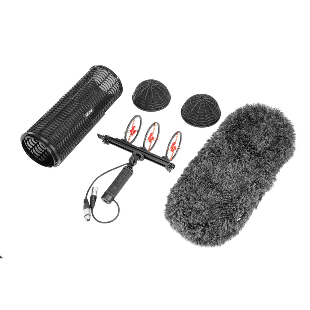 Boya BOYA BY-WS1000 Professional Windshield Blimp Microphone Suspension Kit for Location Sound Recording (Open Box)