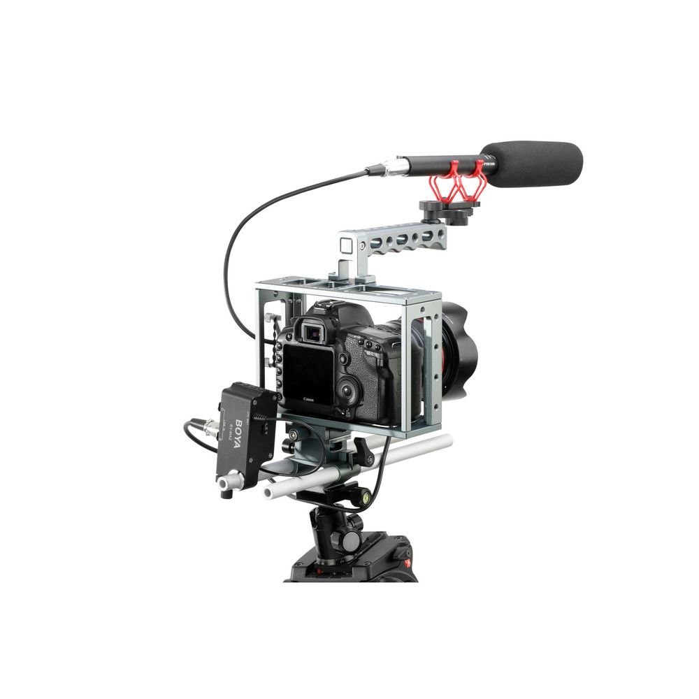 Boya BOYA BY-MA2 2-channel On-Camera XLR Audio Mixer for DSLR, Miirrorless and Video Cameras with 3.5mm TRS Output, Shoe Mount and 15mm & 19mm Rod Mounting (Open Box)
