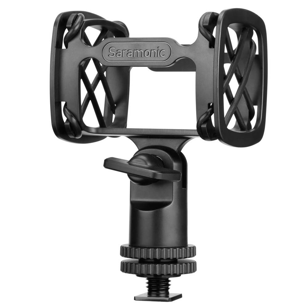 Saramonic SR-SMC10 Professional Shock Mount for Shotgun Mics (15-31mm) w/ Shoe, 1/4", 3/8" & 5/8" Mounting