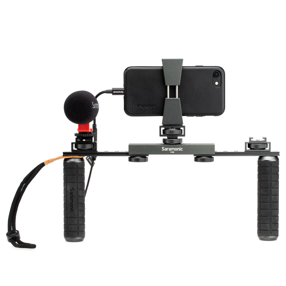 Saramonic VGM Smartphone / Camera Vlogging & Video Kit w/ Stabilizing Grips, Accessory Mounts & Vmic Mini Mic