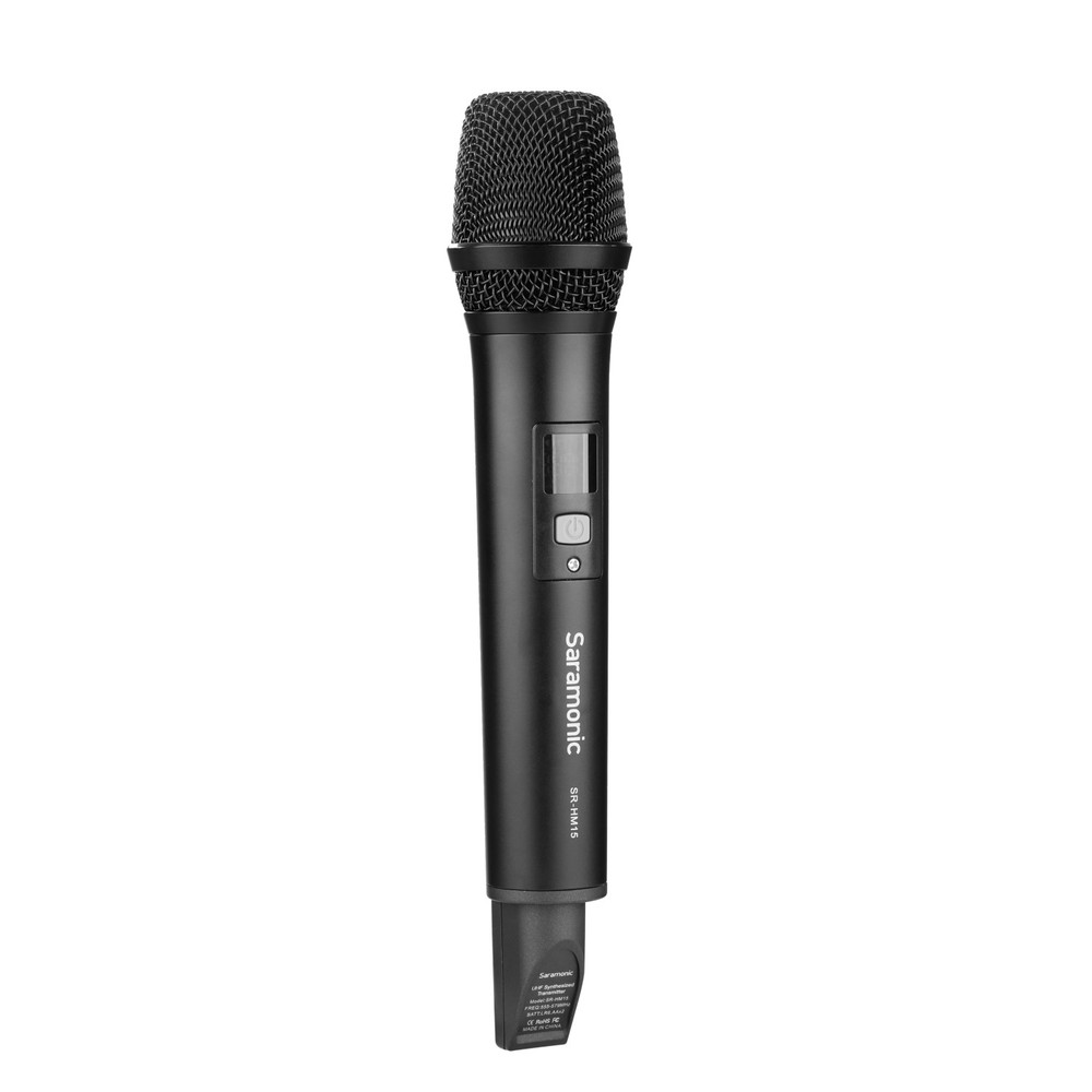 Saramonic SR-HM15 UHF Wireless Handheld Interview Microphone for the UwMic15 SR-RX15 Receiver (Open Box)