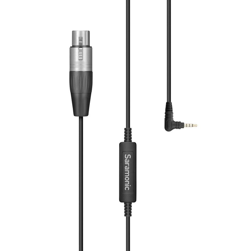 Saramonic SR-XLR35 XLR Female to 3.5mm TRS/TRRS Microphone Cable for Pro Mics to Cameras & Mobile Devices 10'