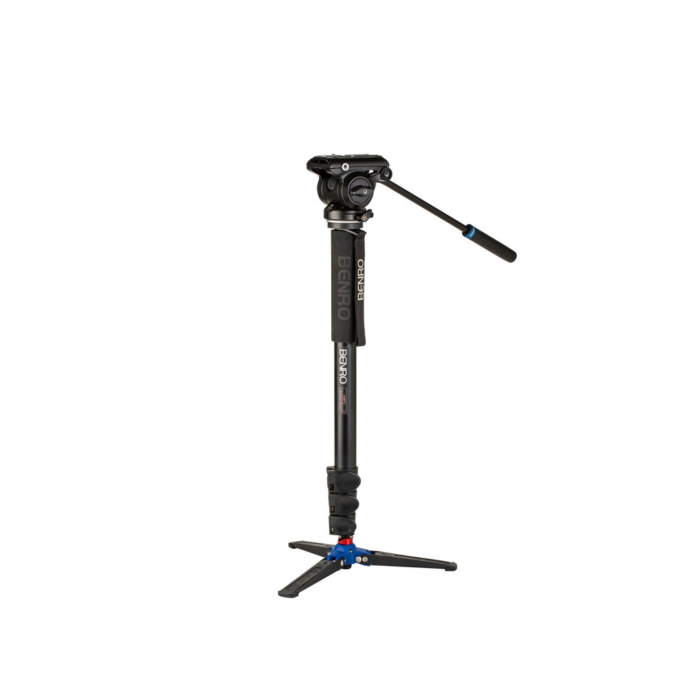 Benro A48F Classic Aluminum Monopod - Flip Lock Legs - S4PRO Head - 3 Leg Base (Open Box)