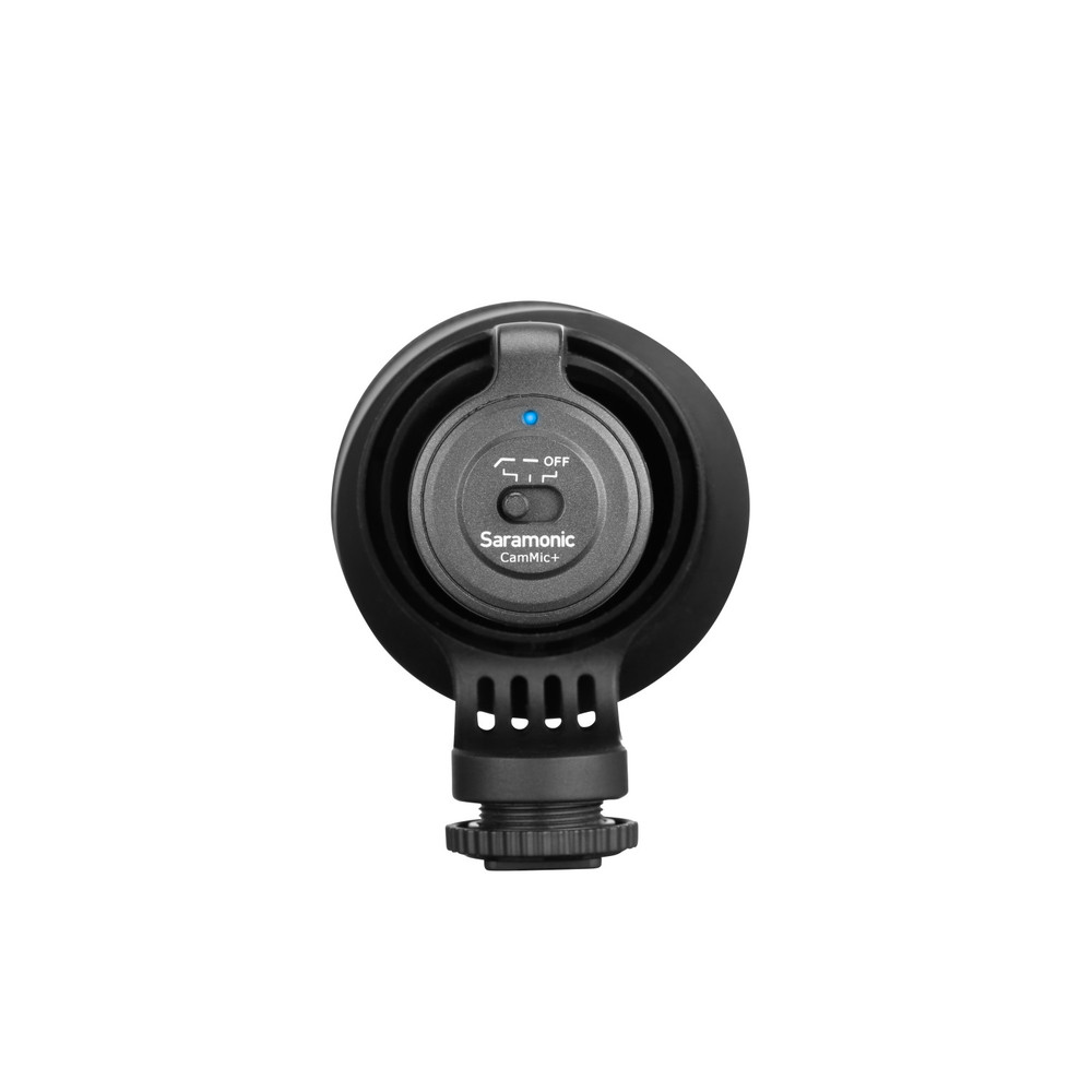 Saramonic CamMic+ AA-Powered On-Camera Uni-Directional Shotgun Microphone with TRS and TRRS Output Cables (Open Box)