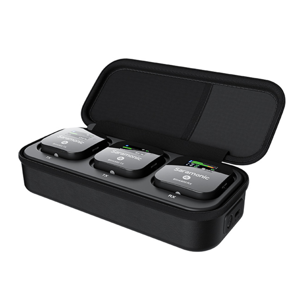 Saramonic Blink 900 B2 2-Person Wireless Clip-On Mic System w/ Lavaliers & Charging Case for Cameras & Mobile (Open Box)