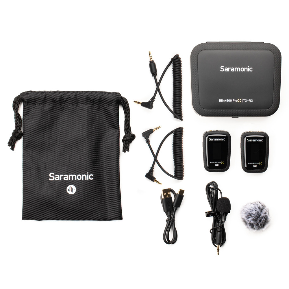 Saramonic Blink 500 ProX B1 Compact Wireless 2.4GHz Clip-On Microphone System with Lavalier (Open Box)