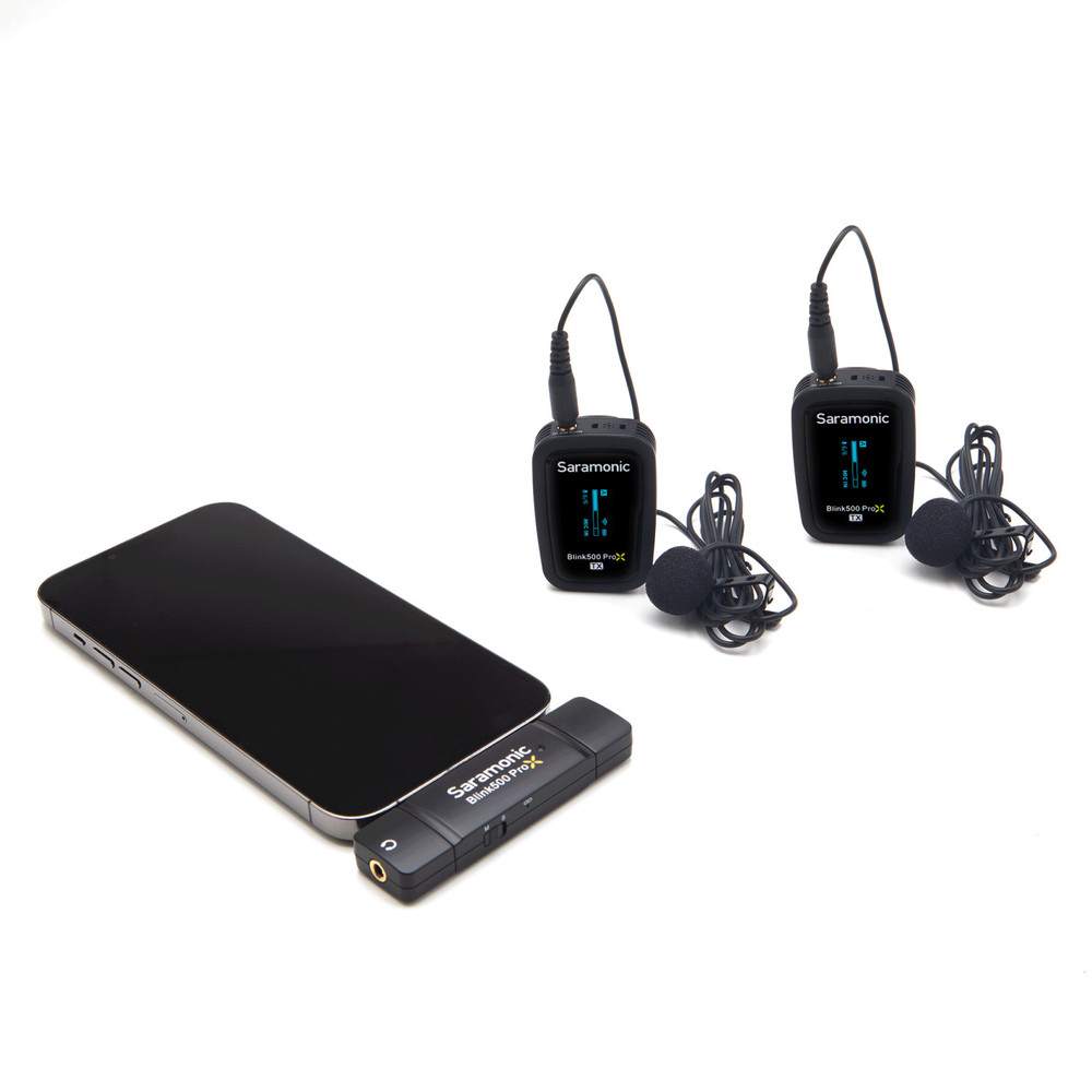 Saramonic Blink 500 ProX B4 2-Person Wireless Mic System with Lavaliers & Lightning Receiver for iPhone & iPad (Open Box)