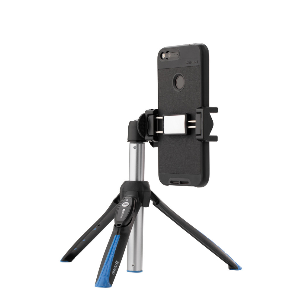 Benro Mini Tripod and Selfie Stick with Remote for Smartphones - Black (BK15) (Open Box)