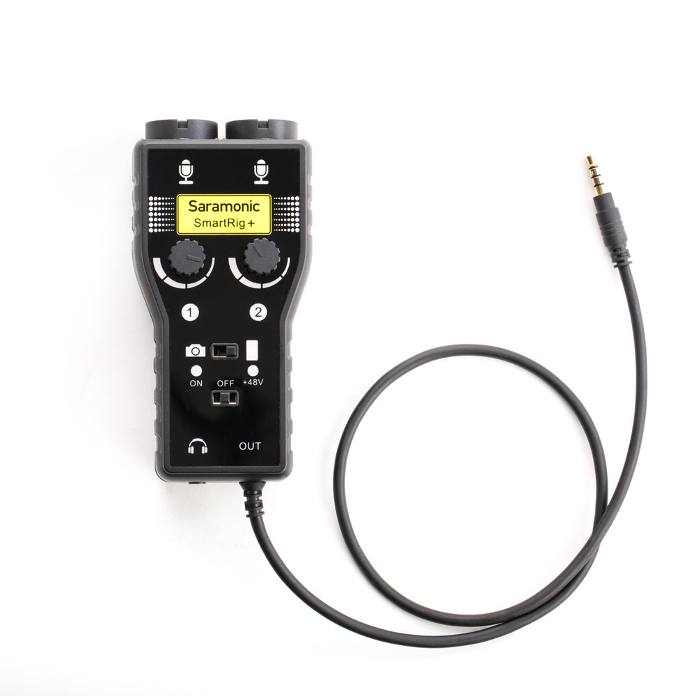 Saramonic SmartRig+ 2-Ch Interface w/ XLR, 1/4" & 3.5mm Ins / 3.5mm TRS/TRRS Out for Cameras & Mobile Devices (Open Box)