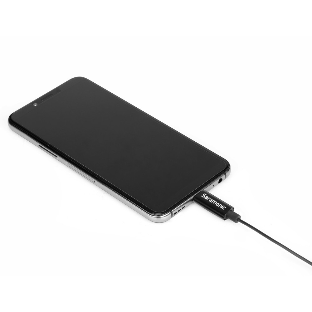 Saramonic LavMicro U3C 2-Person Lavalier w/ 20' USB-C Cable & 90˚ Adpt for iPhone 15, Android, iPad, Computers (Open Box)