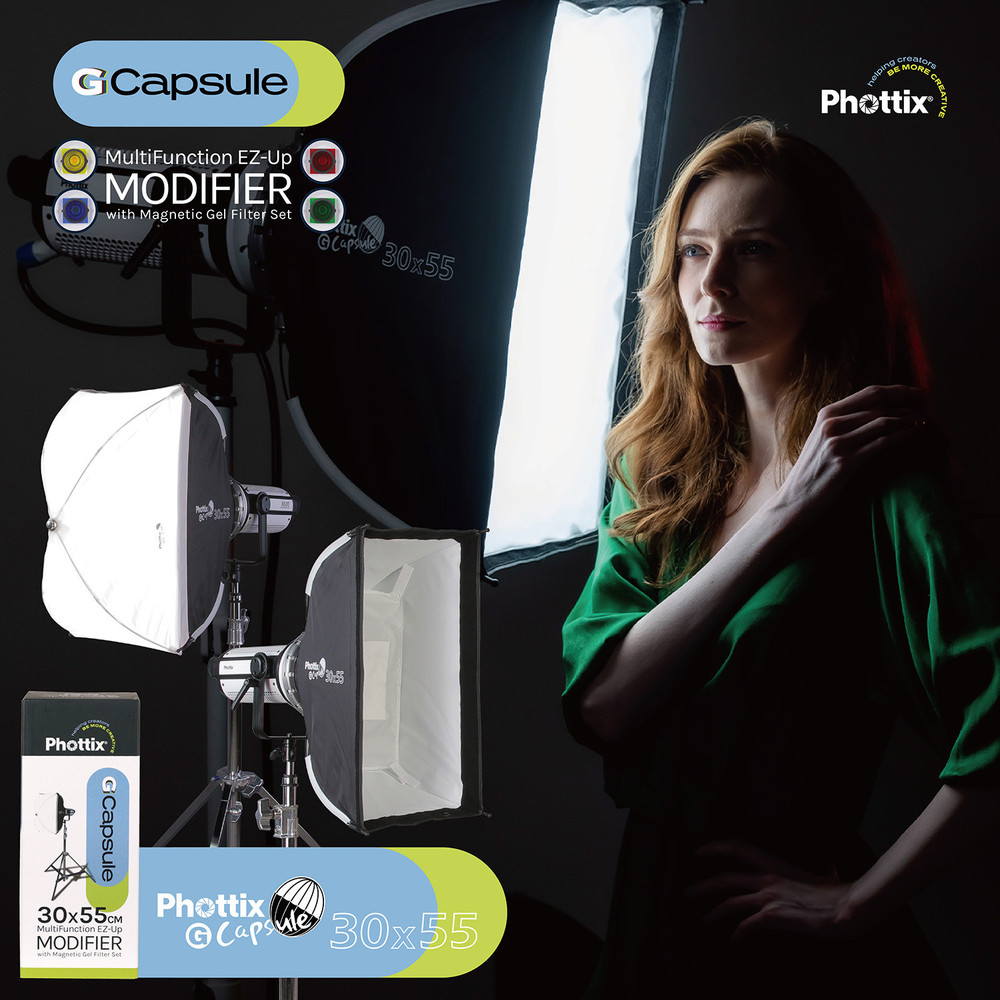 Phottix Phottix G-Capsule Softbox 30x55cm (12"x22") (Open Box)